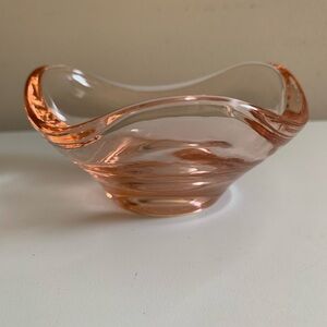 Pink Glass Trinket Dish